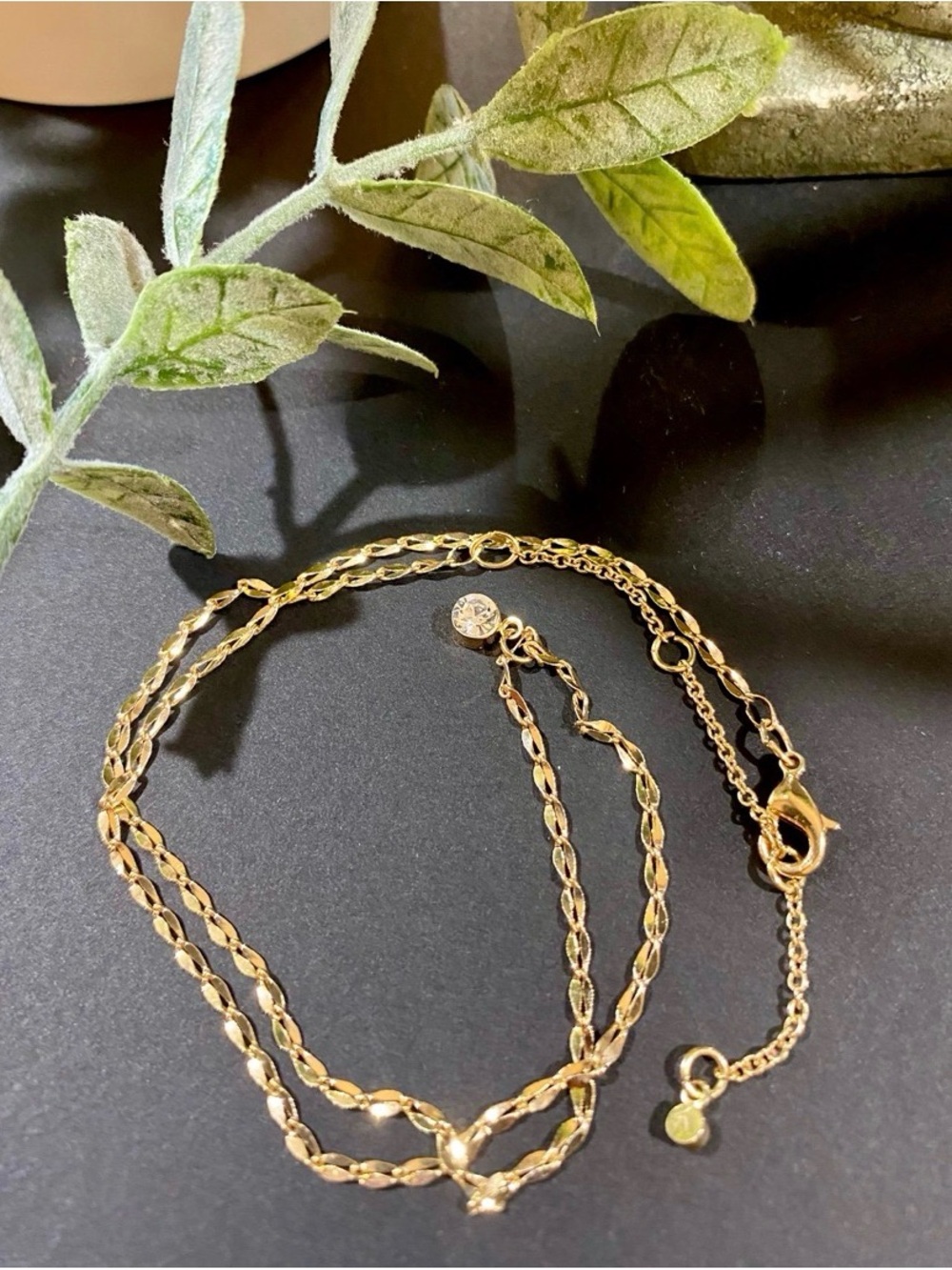 Gold Super Delicate Single Stone Necklace